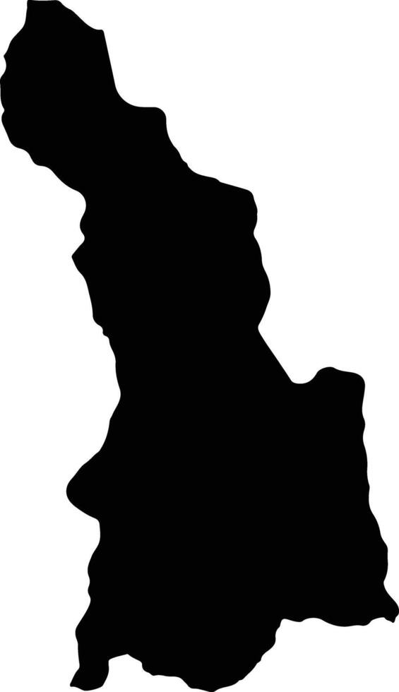Tchikala Tcholohanga Angola silhouette map vector