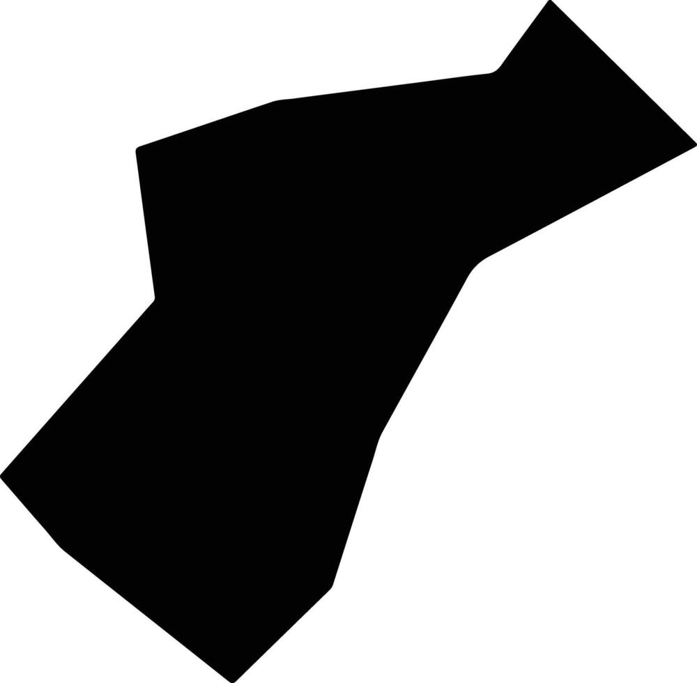 Tchintabaraden Niger silhouette map vector