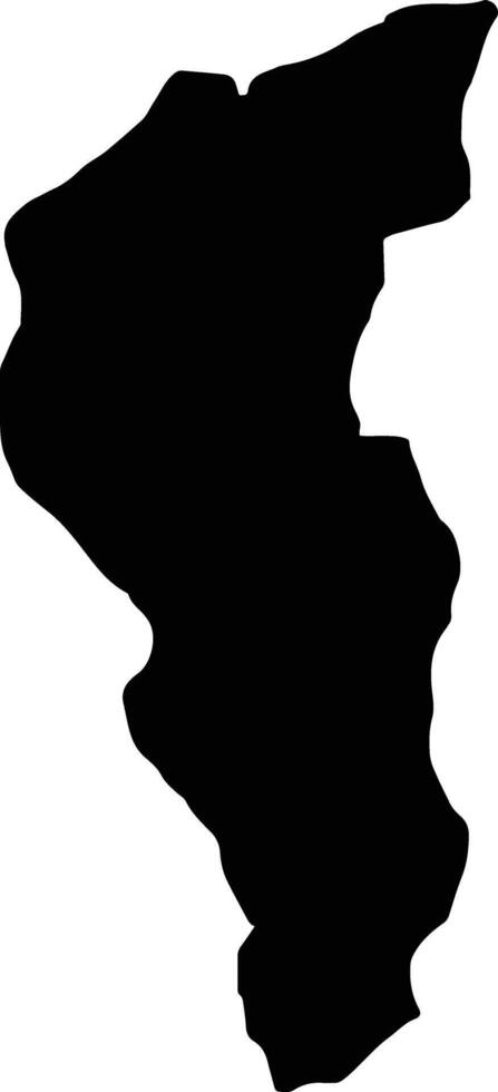 Tchinjenje Angola silhouette map vector
