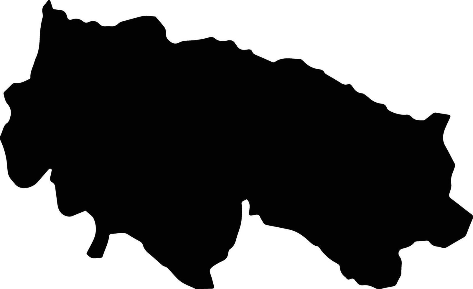 Tebe Tebe Lesotho silhouette map vector