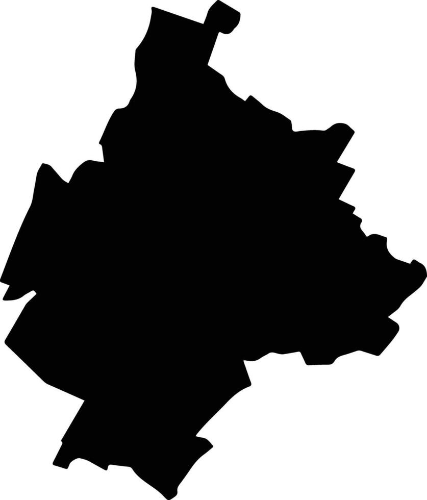 Tecamachalco Mexico silhouette map vector