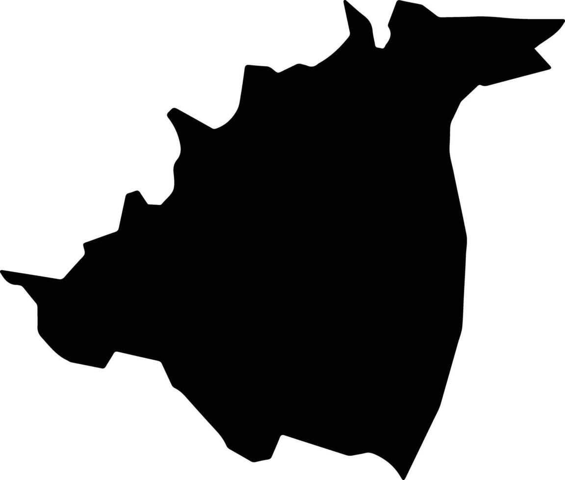 Techaluta de Montenegro Mexico silhouette map vector