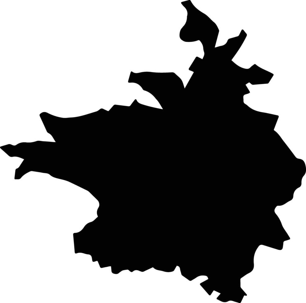 Tecali de Herrera Mexico silhouette map vector
