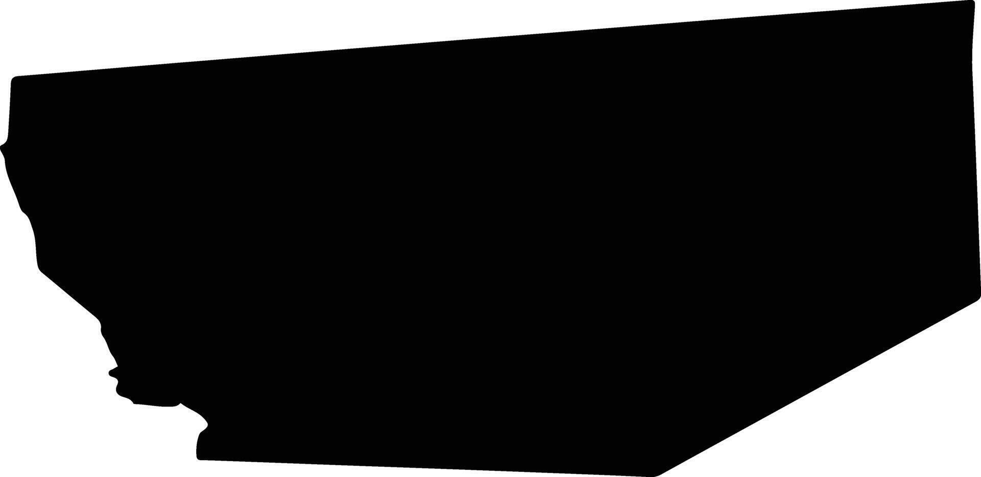 Tecate Mexico silhouette map vector
