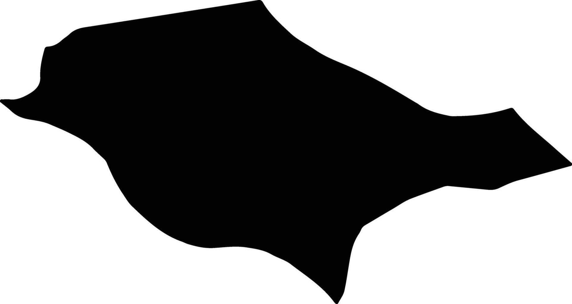 Tefenni Turkey silhouette map vector