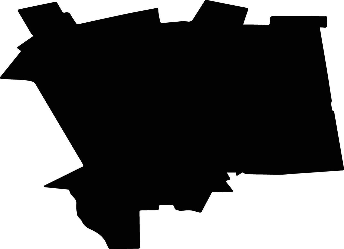 TECUCI Romania silhouette map vector