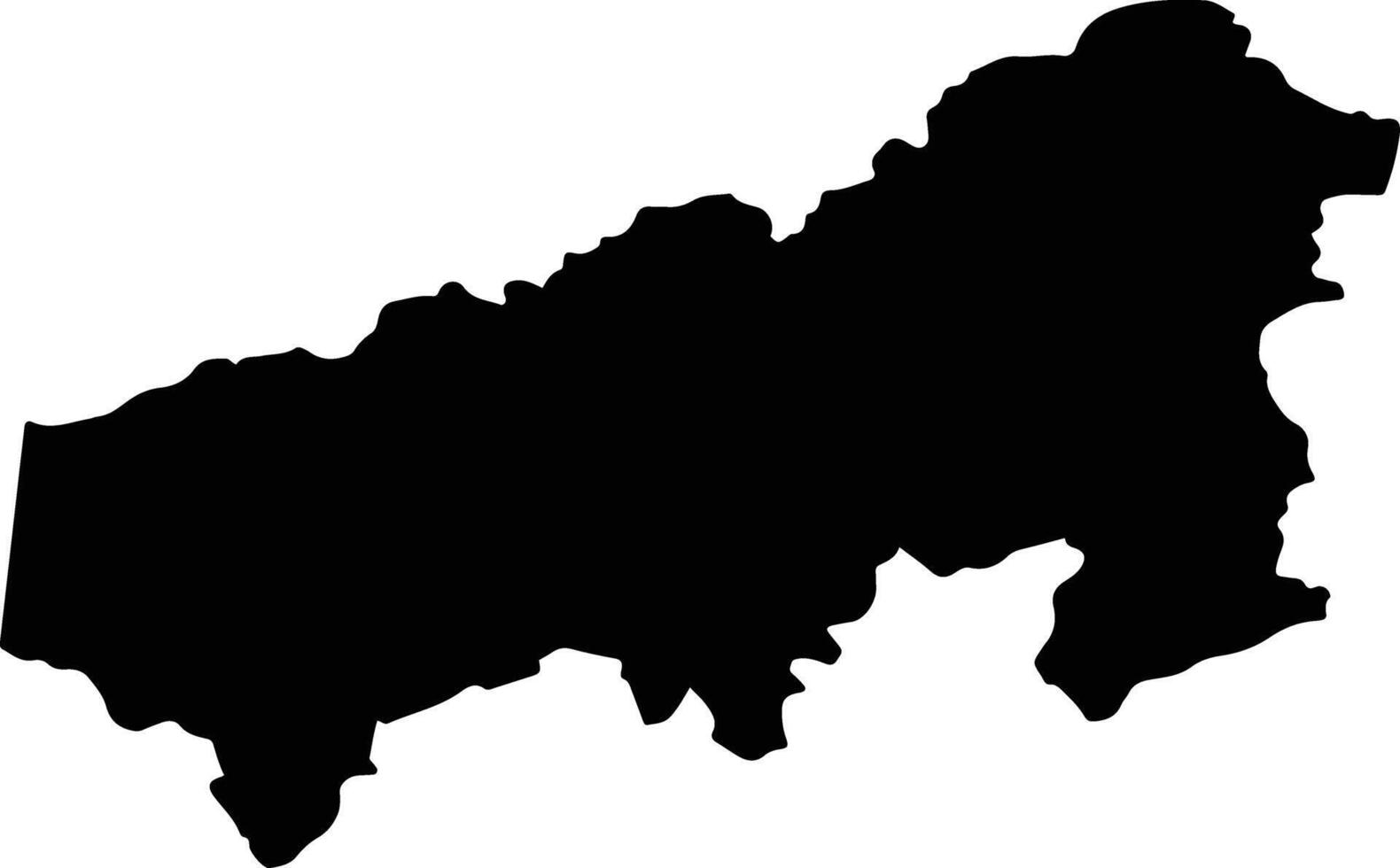 Tecozautla Mexico silhouette map vector