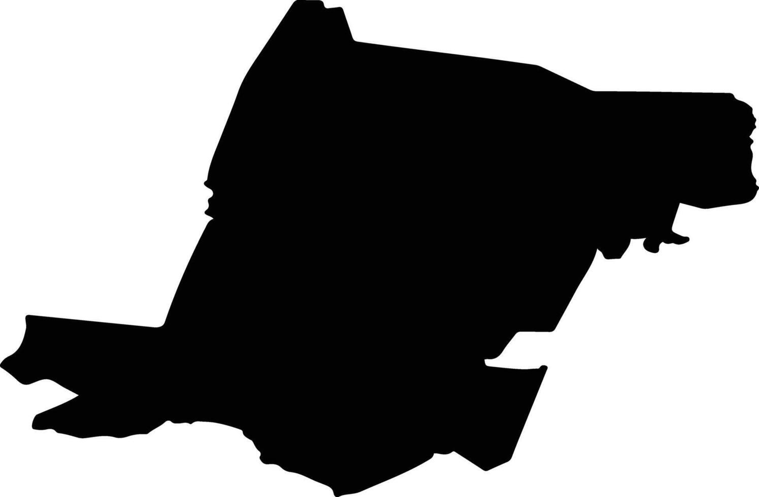Teguldetsky District Russia silhouette map vector