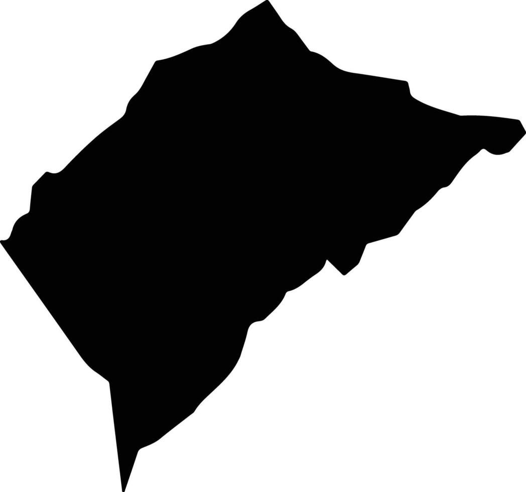 Tehuipango Mexico silhouette map vector