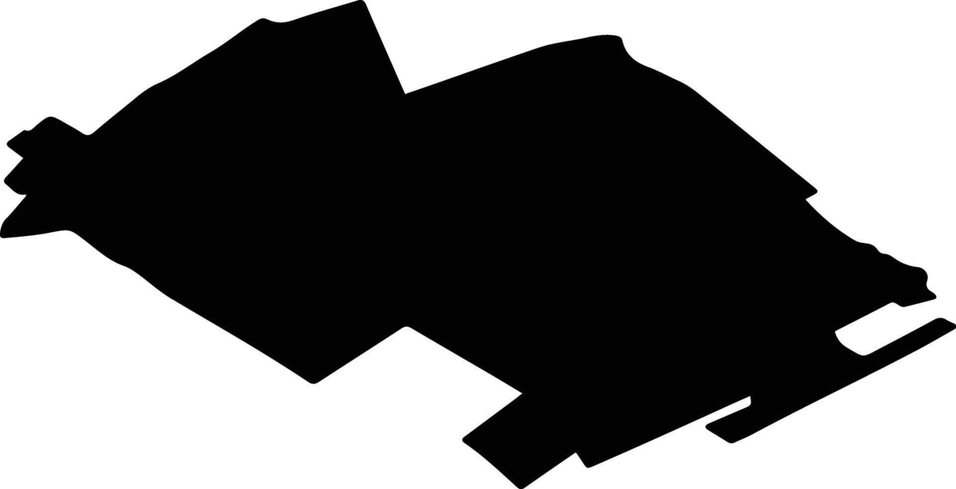 TEIU Romania silhouette map vector