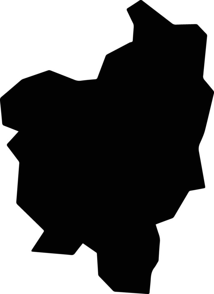 Teixeira Soares Brazil silhouette map vector