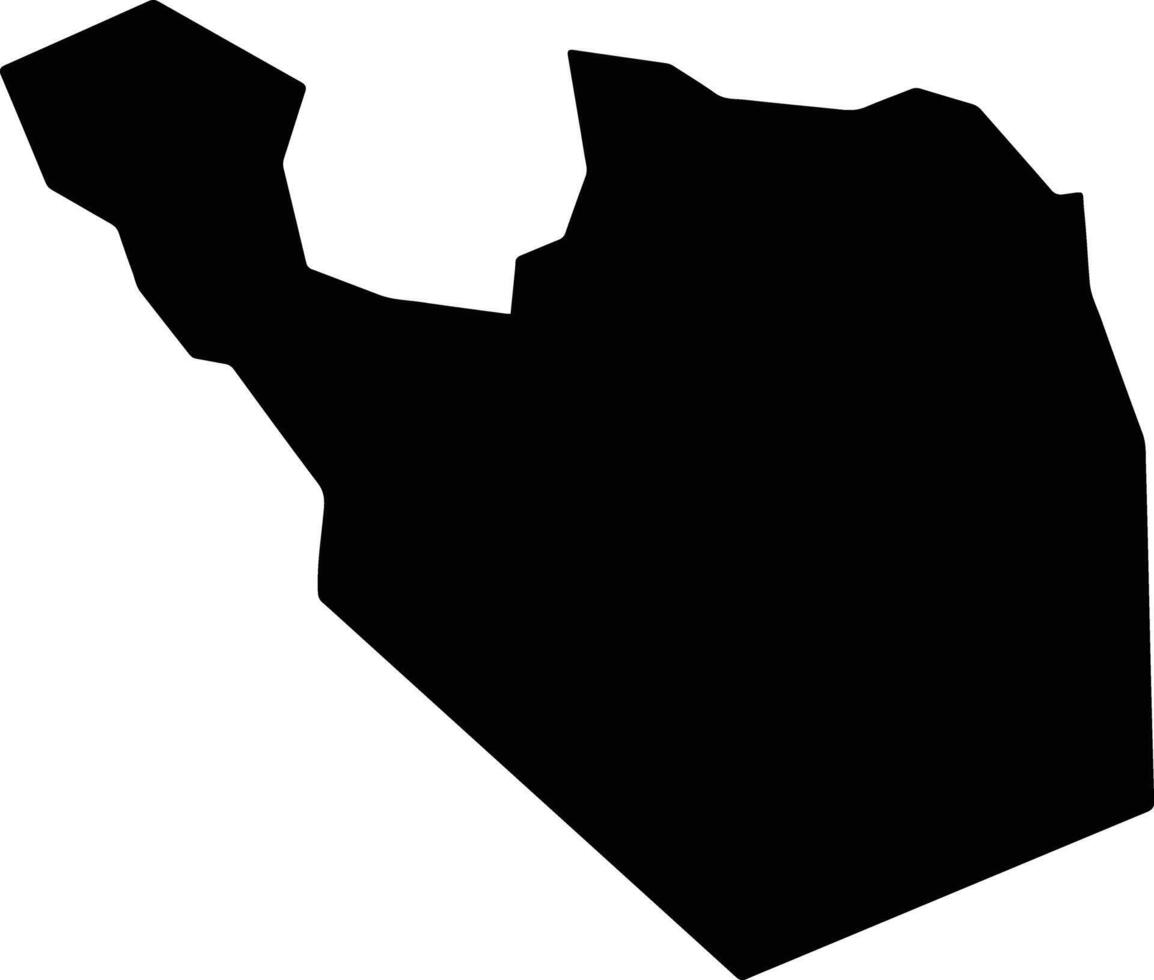 Teixeira de Freitas Brazil silhouette map vector
