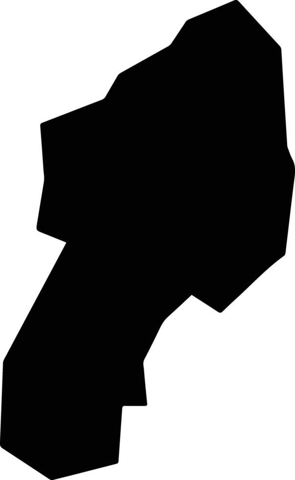 Tejutla El Salvador silhouette map vector