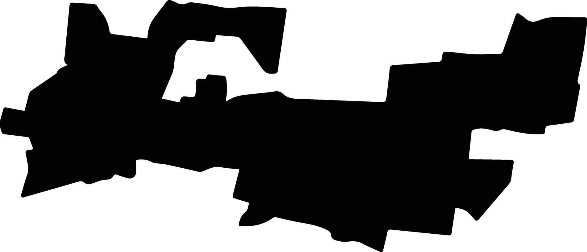 Tekal de Venegas Mexico silhouette map vector
