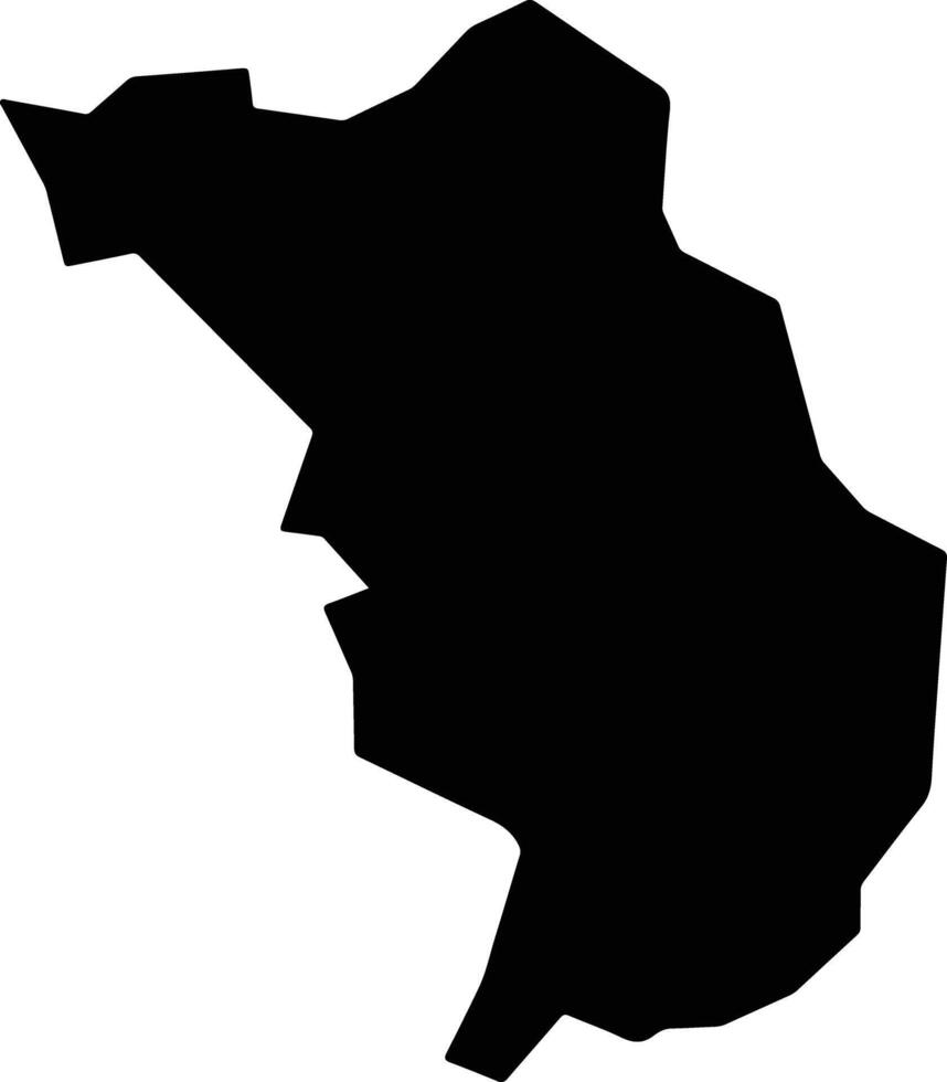 Tejutla Guatemala silhouette map vector