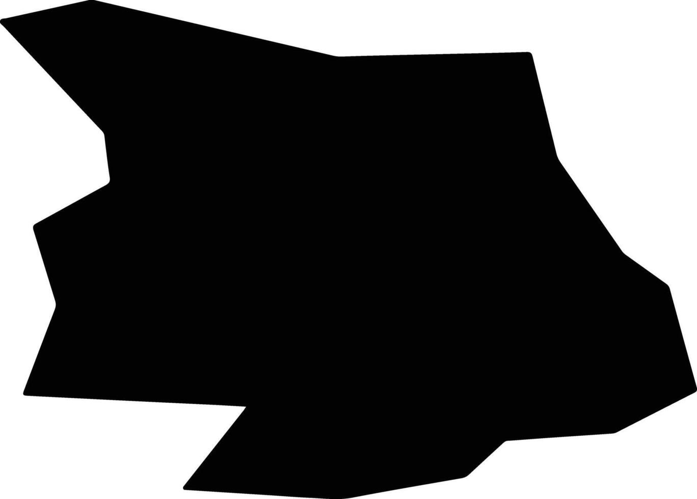 Tekeshixian China silhouette map vector