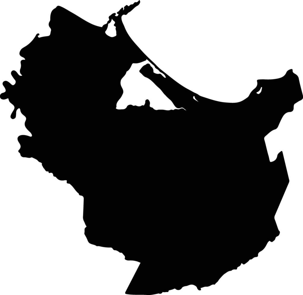 Tela Honduras silhouette map vector