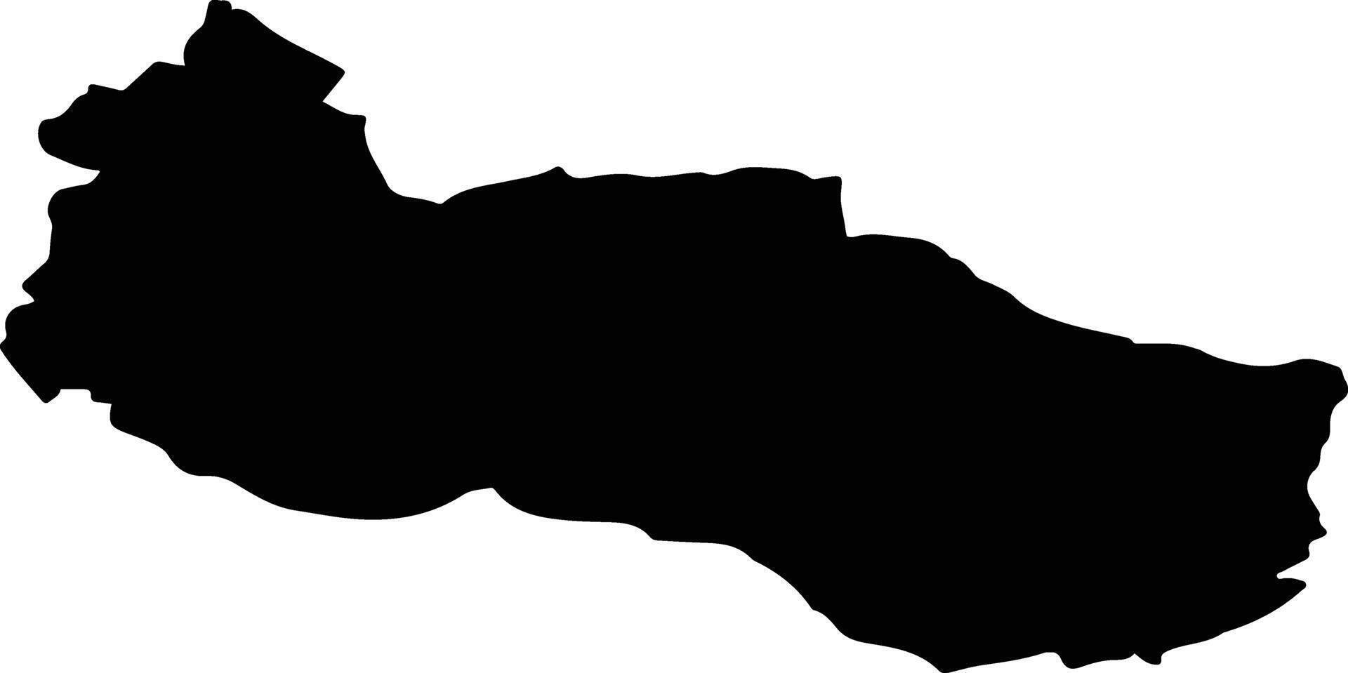 TELIU Romania silhouette map vector