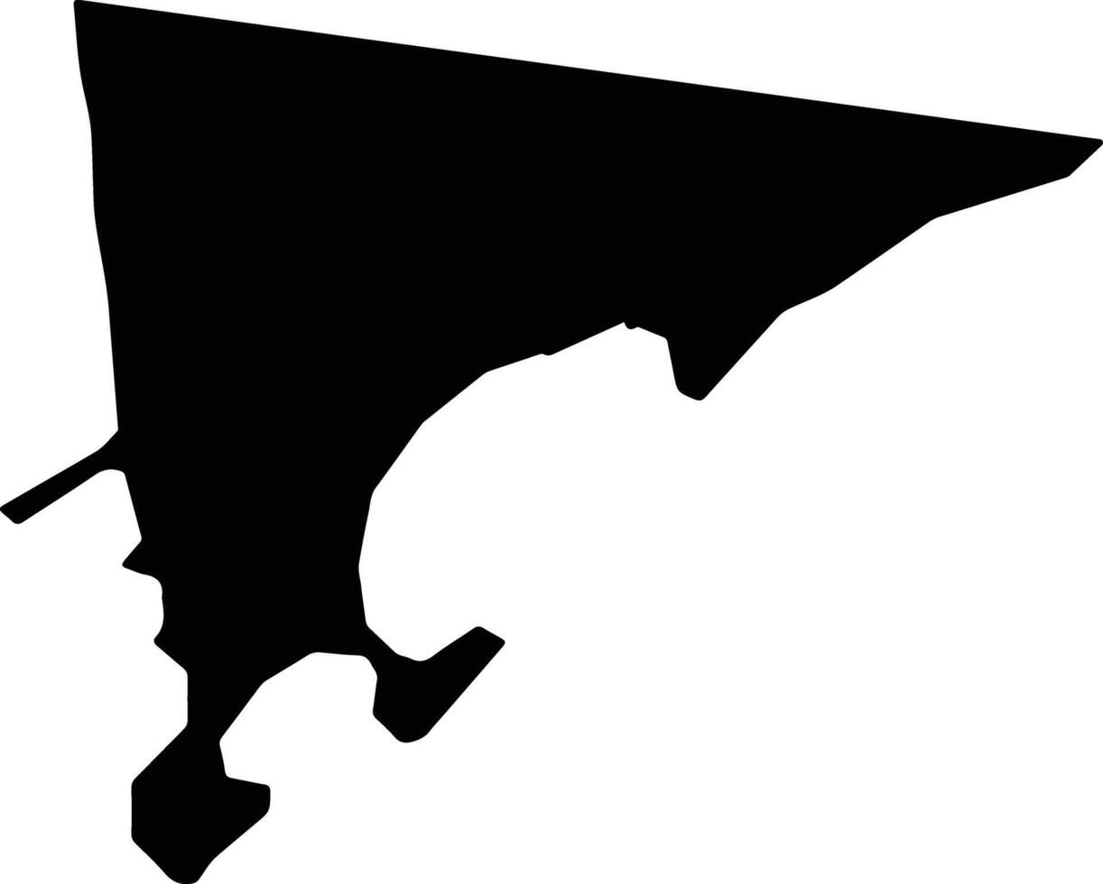 Teliu Palau silhouette map vector