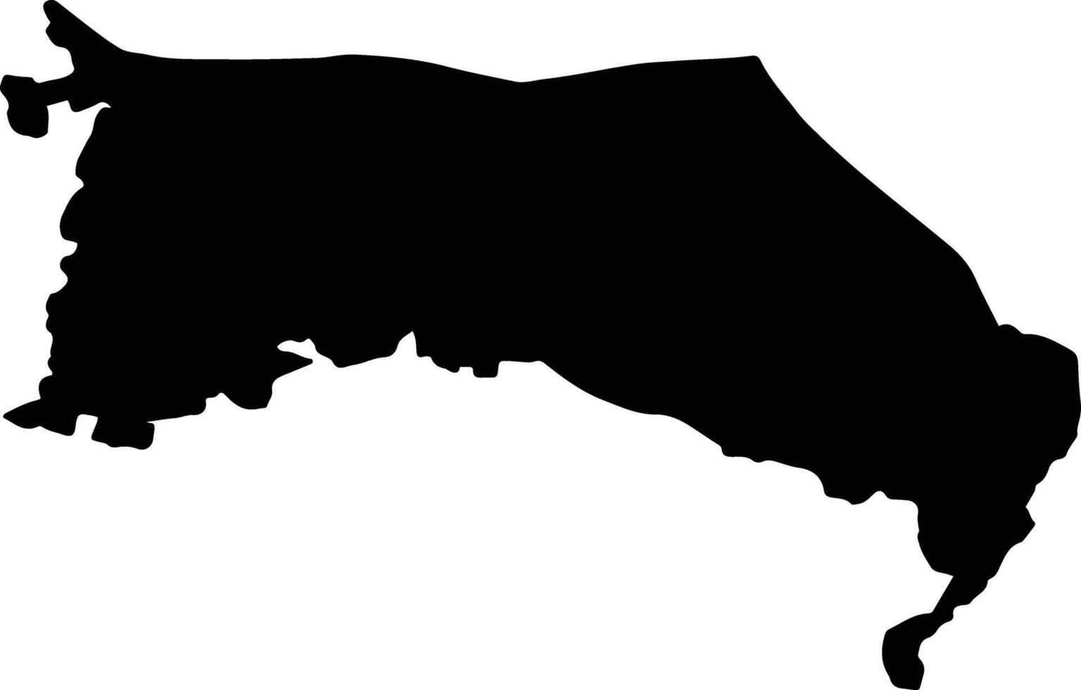 Tell Abiad Syria silhouette map vector