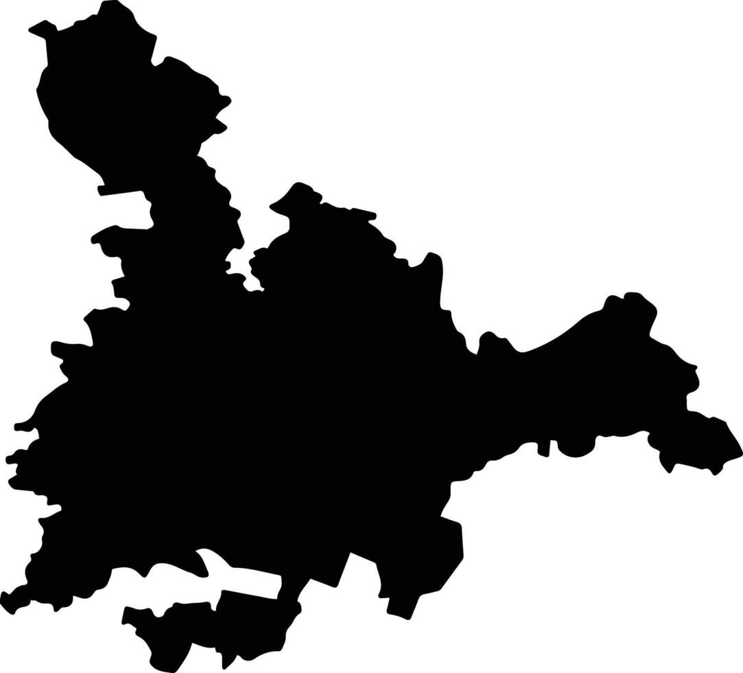 Teloloapan Mexico silhouette map vector
