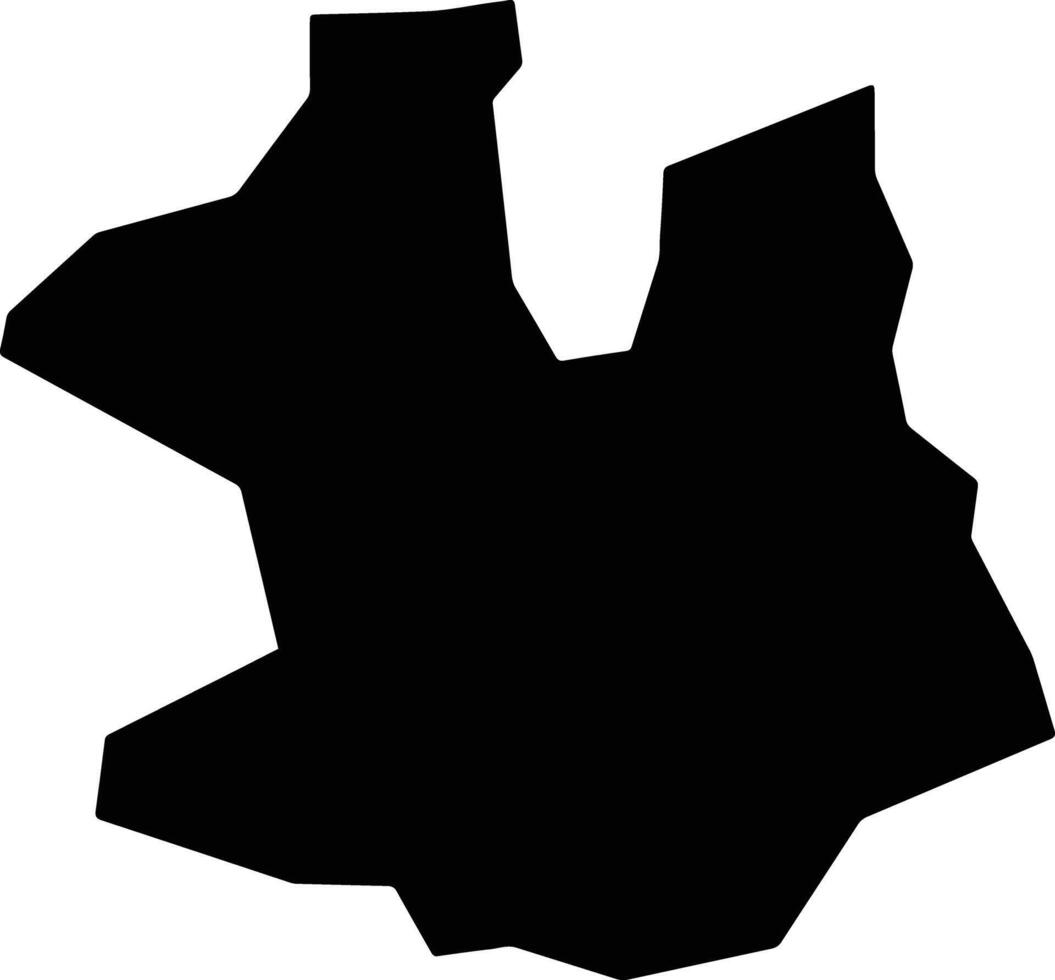 Telupid Malaysia silhouette map vector