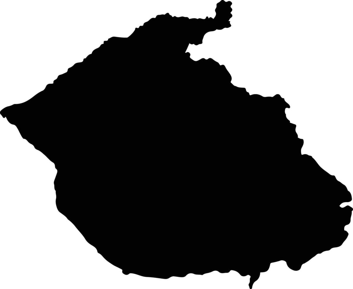 Temanggung Indonesia silhouette map vector