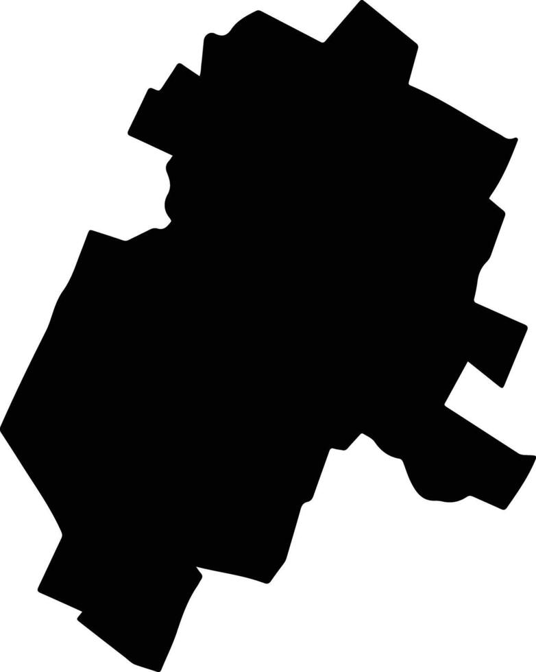 Temascalapa Mexico silhouette map vector