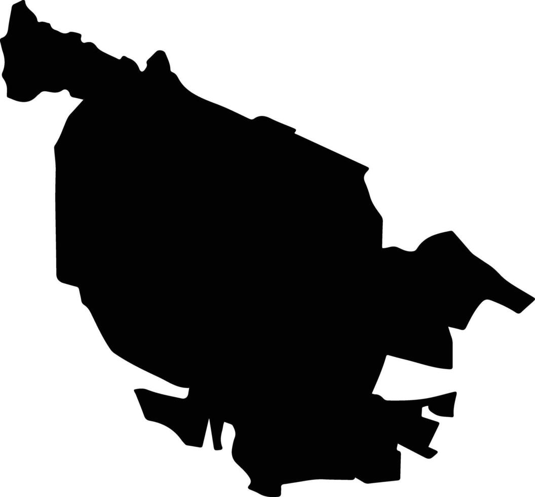Temascalcingo Mexico silhouette map vector