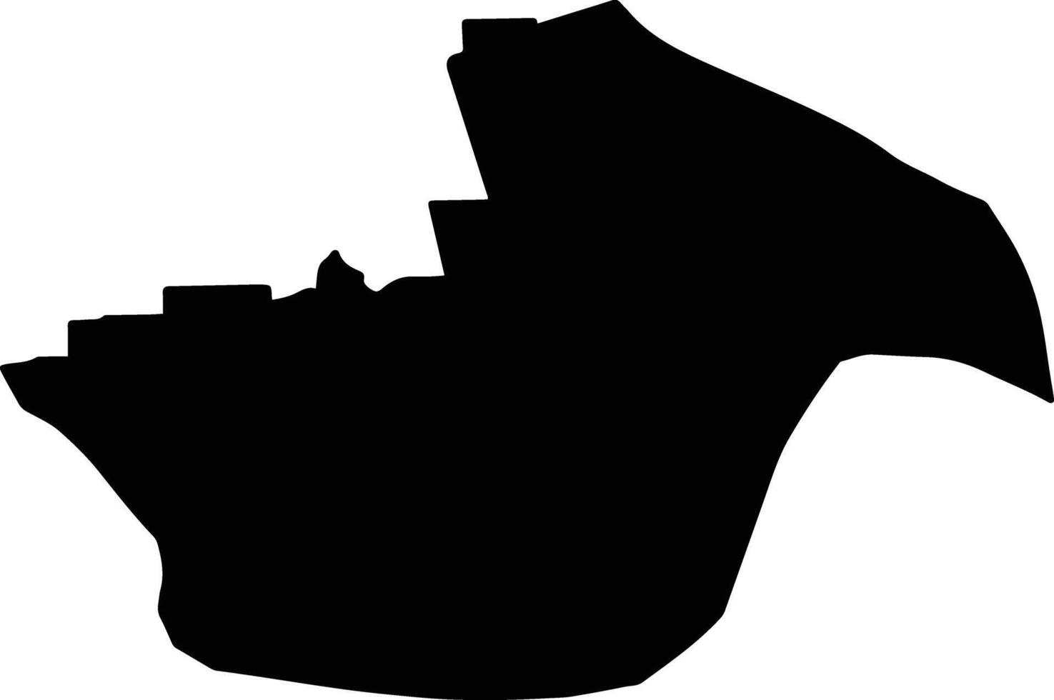 Tembiapora Paraguay silhouette map vector