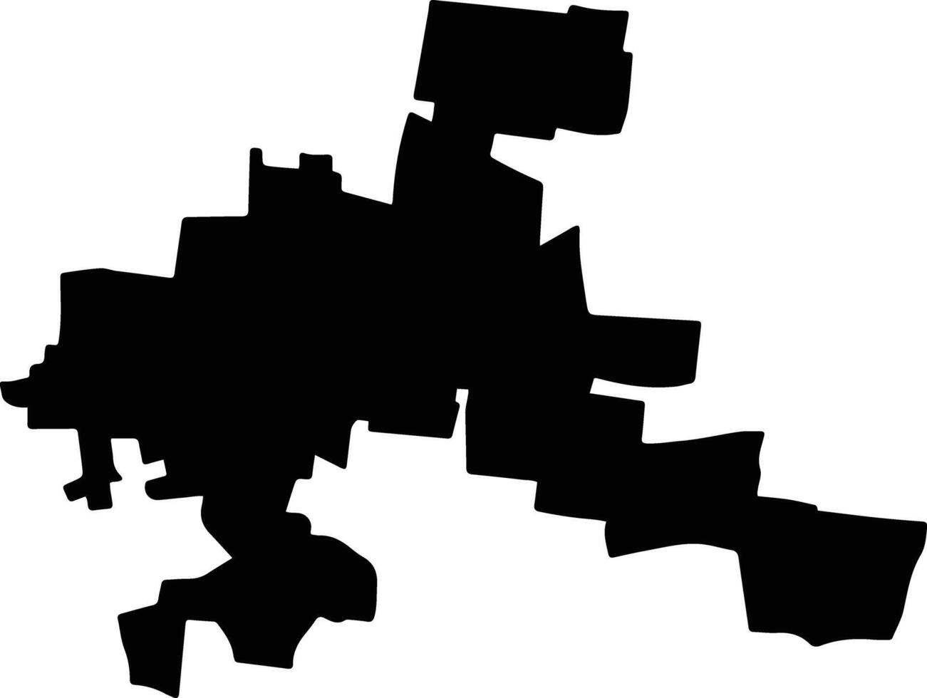 Temax Mexico silhouette map vector