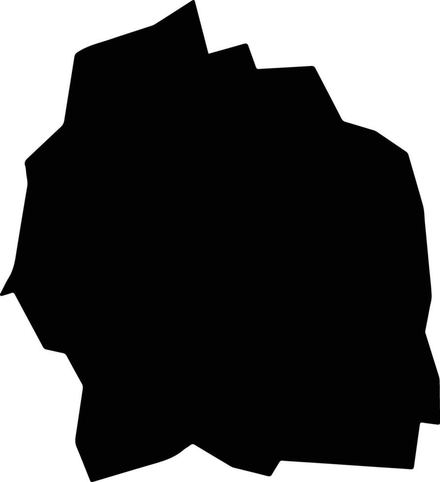 Temerloh Malaysia silhouette map vector