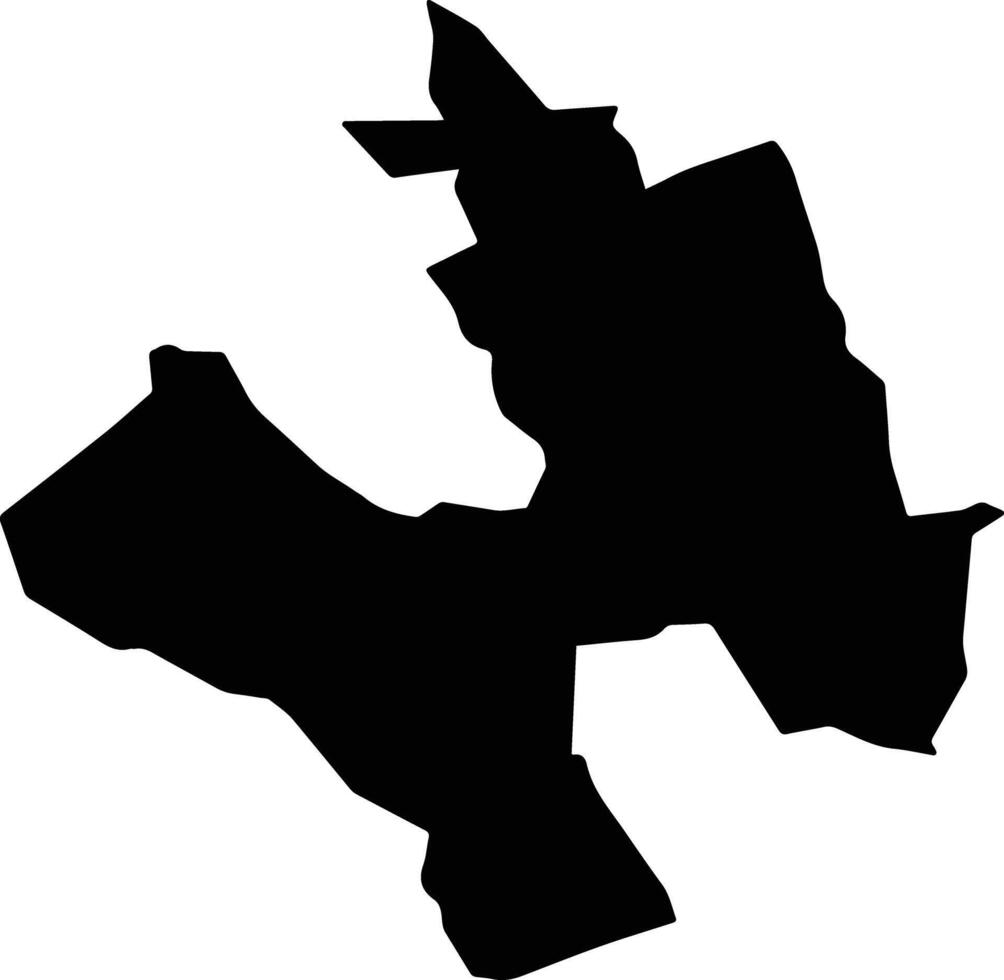 Temixco Mexico silhouette map vector