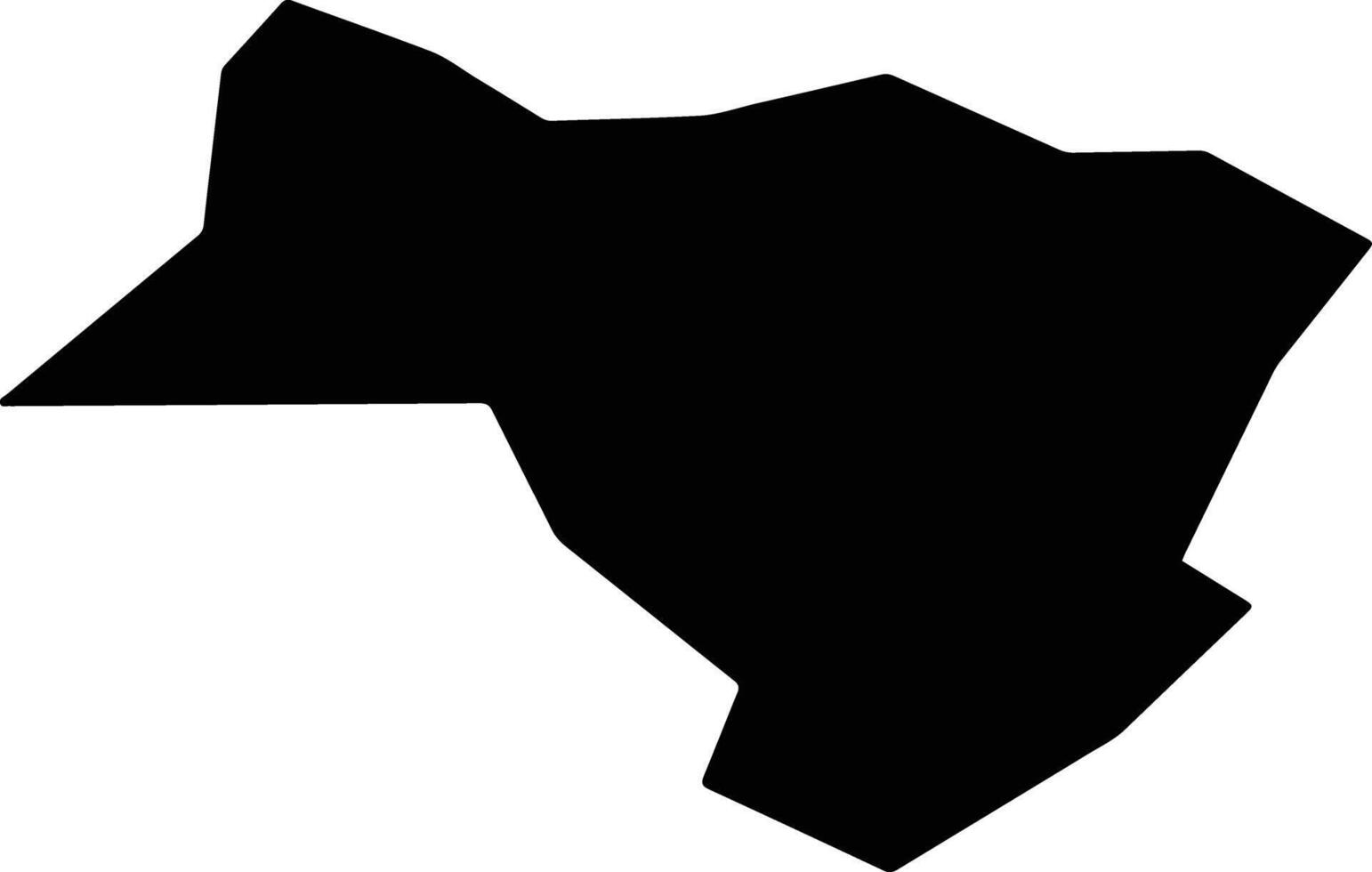 Temerin Municipality Serbia silhouette map vector