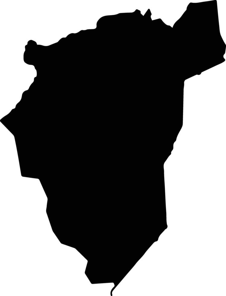 Tempane Ghana silhouette map vector