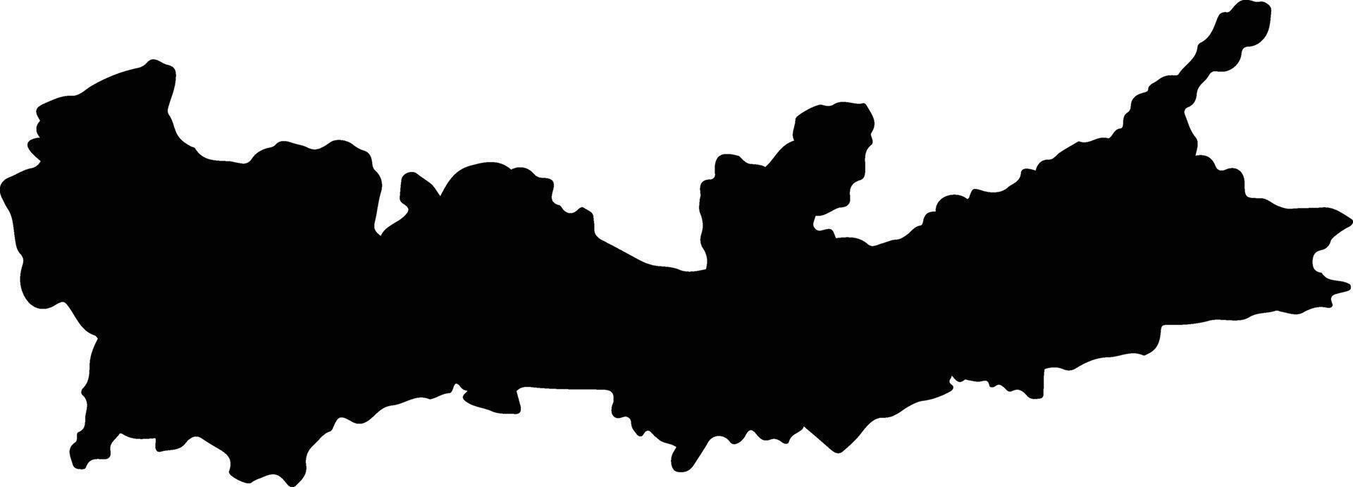 Tena Ecuador silhouette map vector