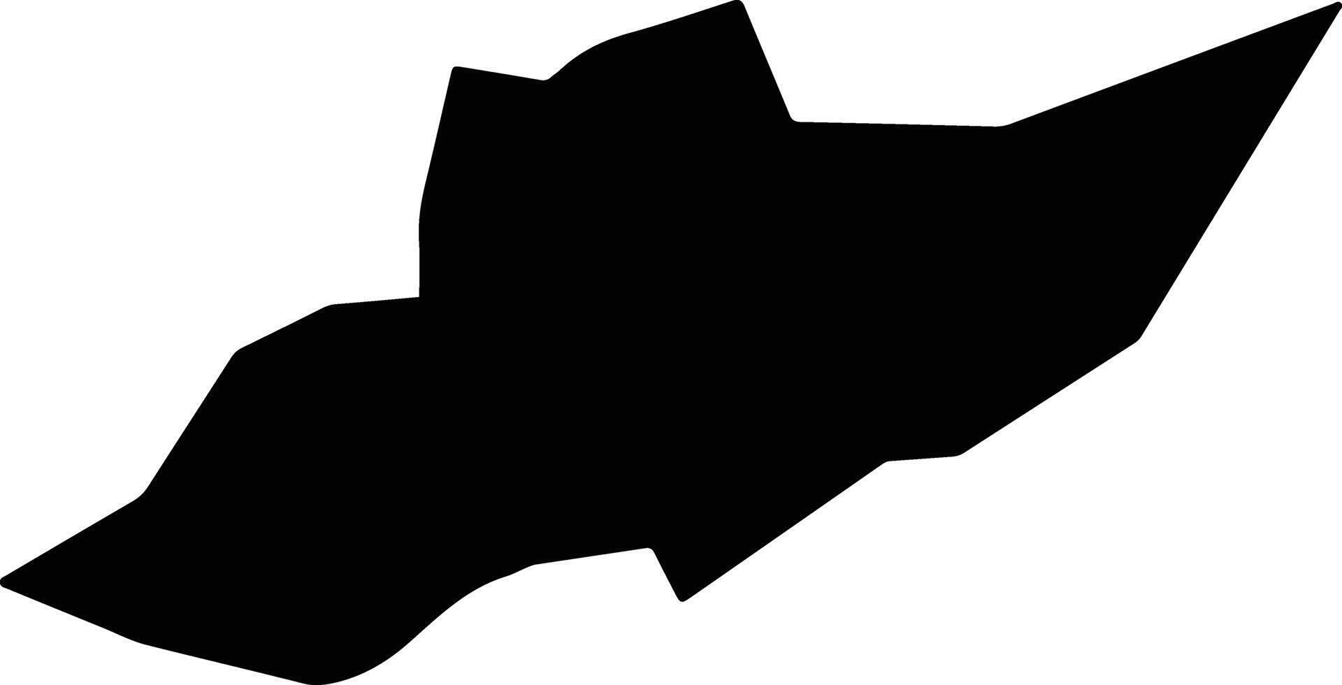 Tenancingo Mexico silhouette map vector