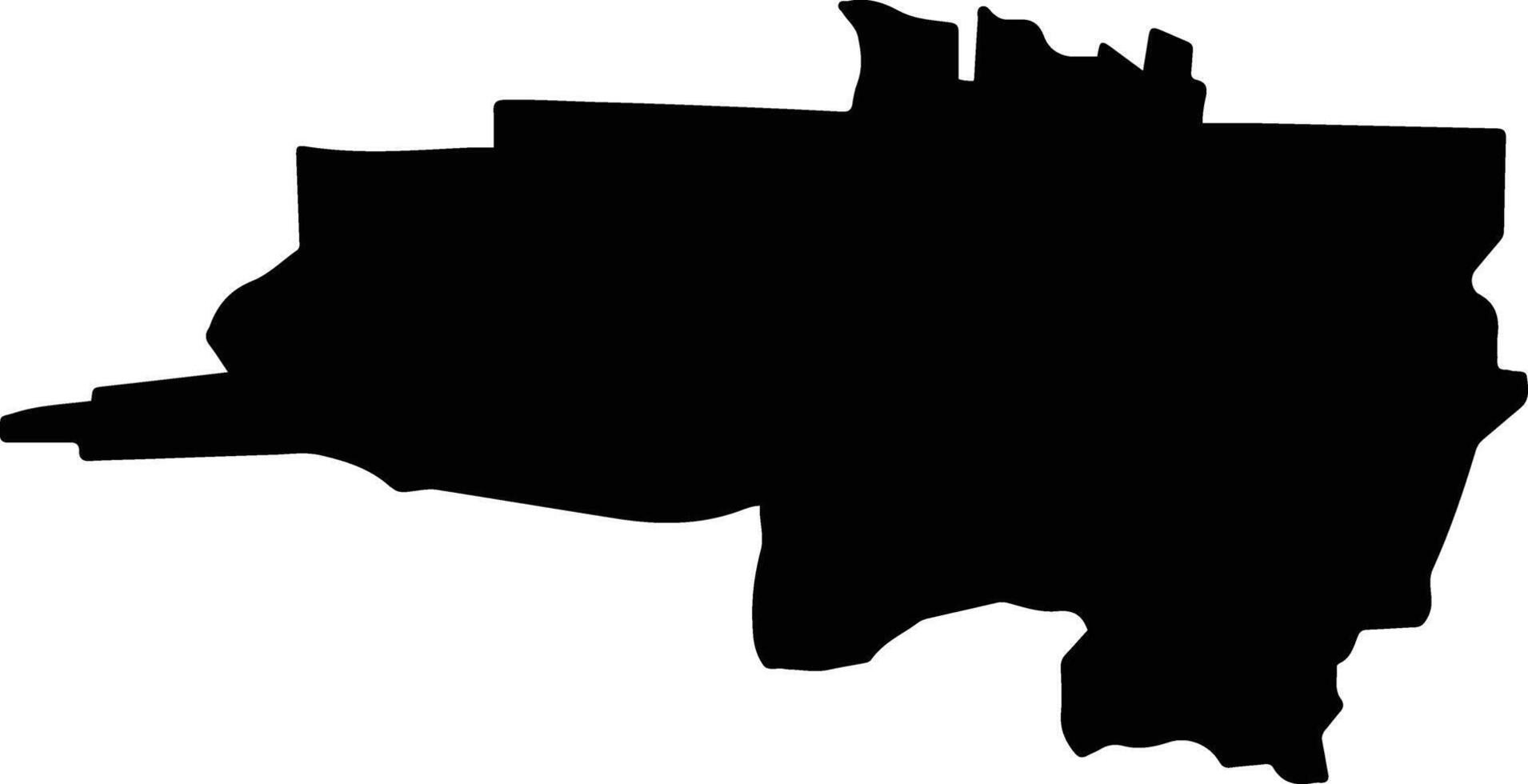 Tenango del Valle Mexico silhouette map vector