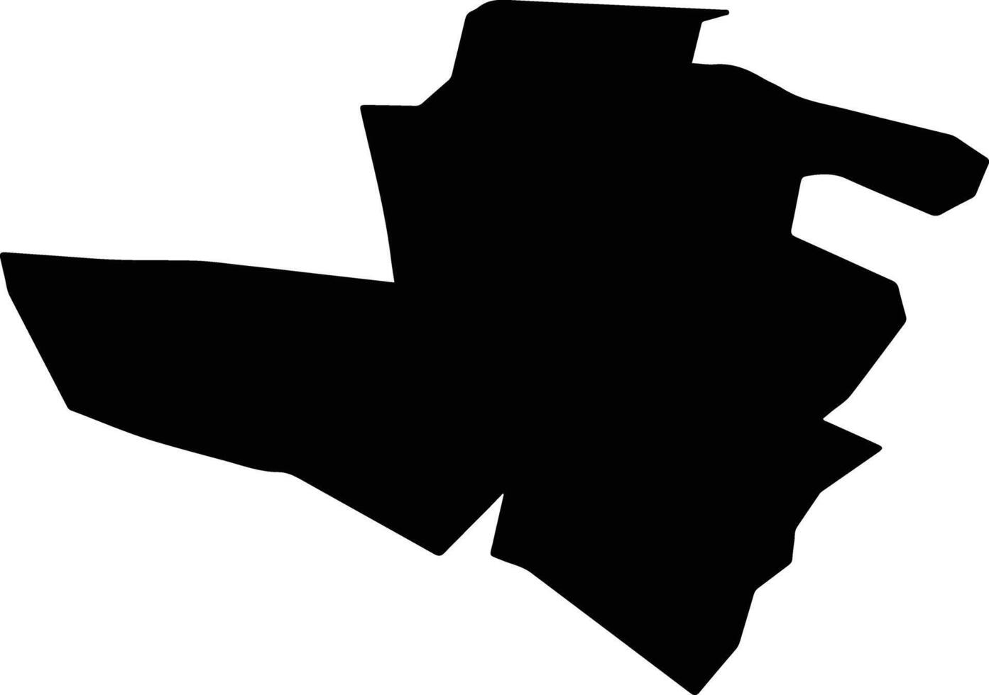 Tenango del Aire Mexico silhouette map vector