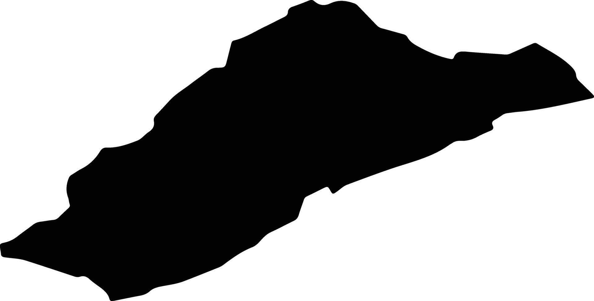 Tenampa Mexico silhouette map vector