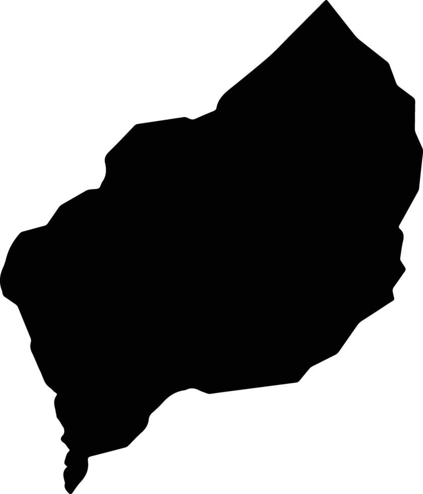 Tendu Bhutan silhouette map vector