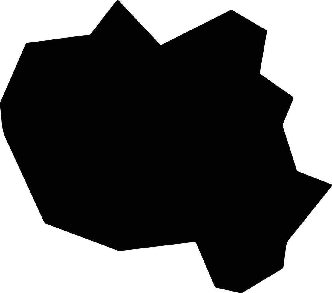 Tenente Ananias Brazil silhouette map vector