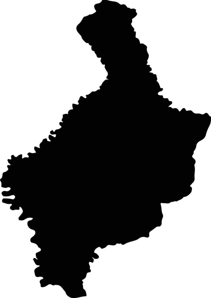 Tenesolo Lesotho silhouette map vector