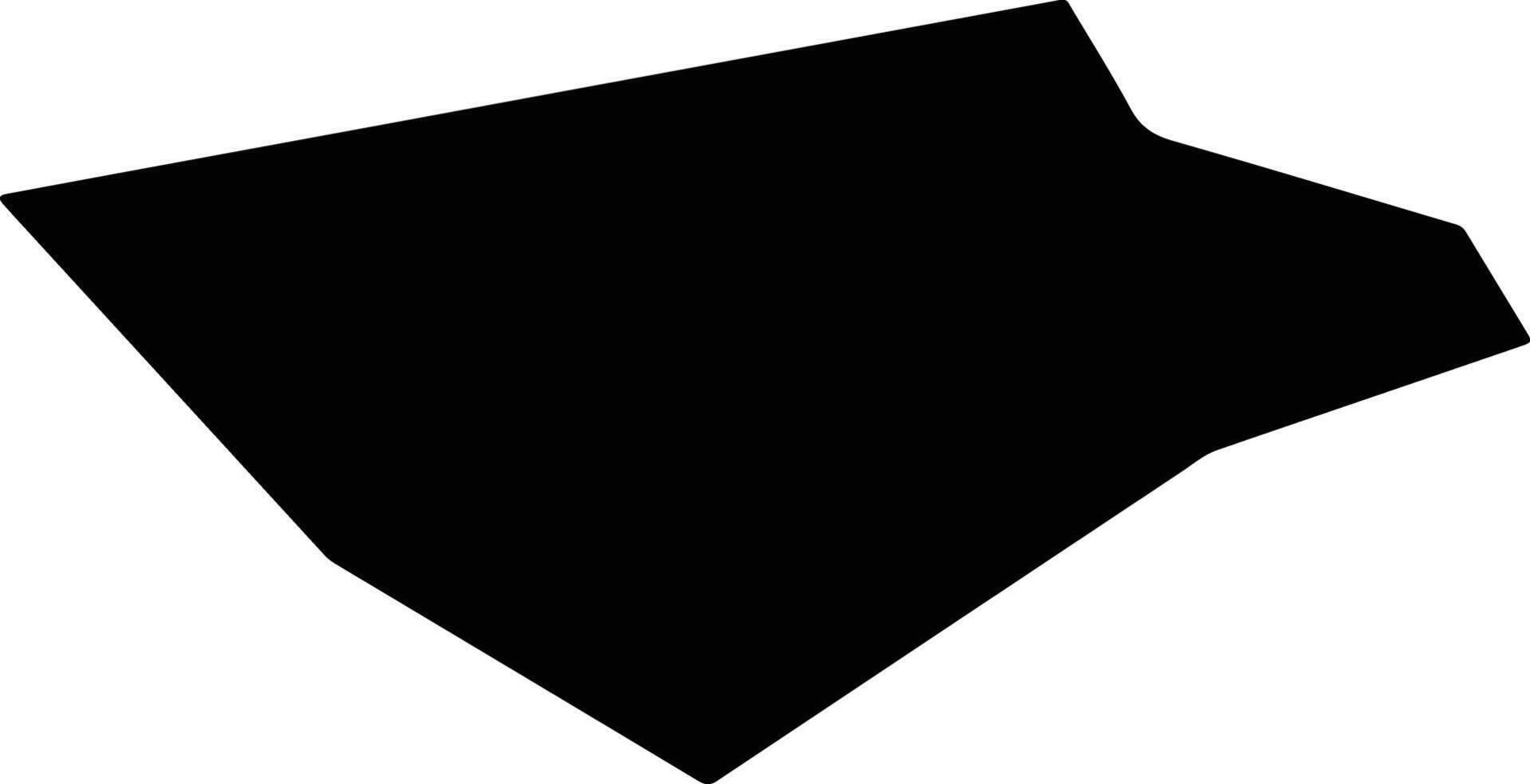 Tengzhoushi China silhouette map vector