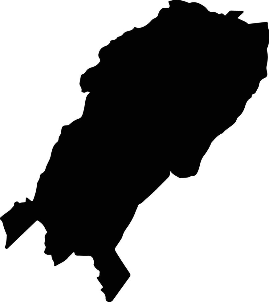 Tenjo Colombia silhouette map vector