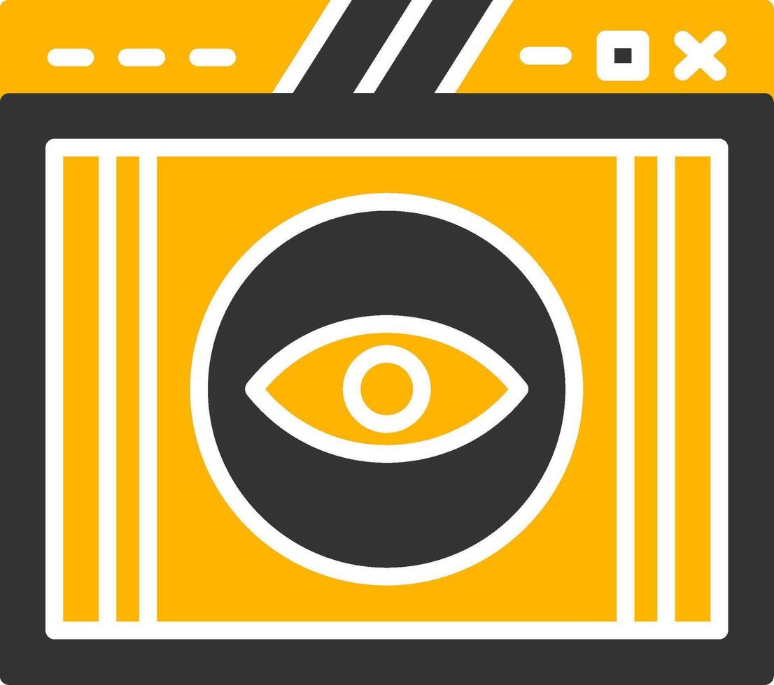Visibility Settings for UI Glyph Two Color vector