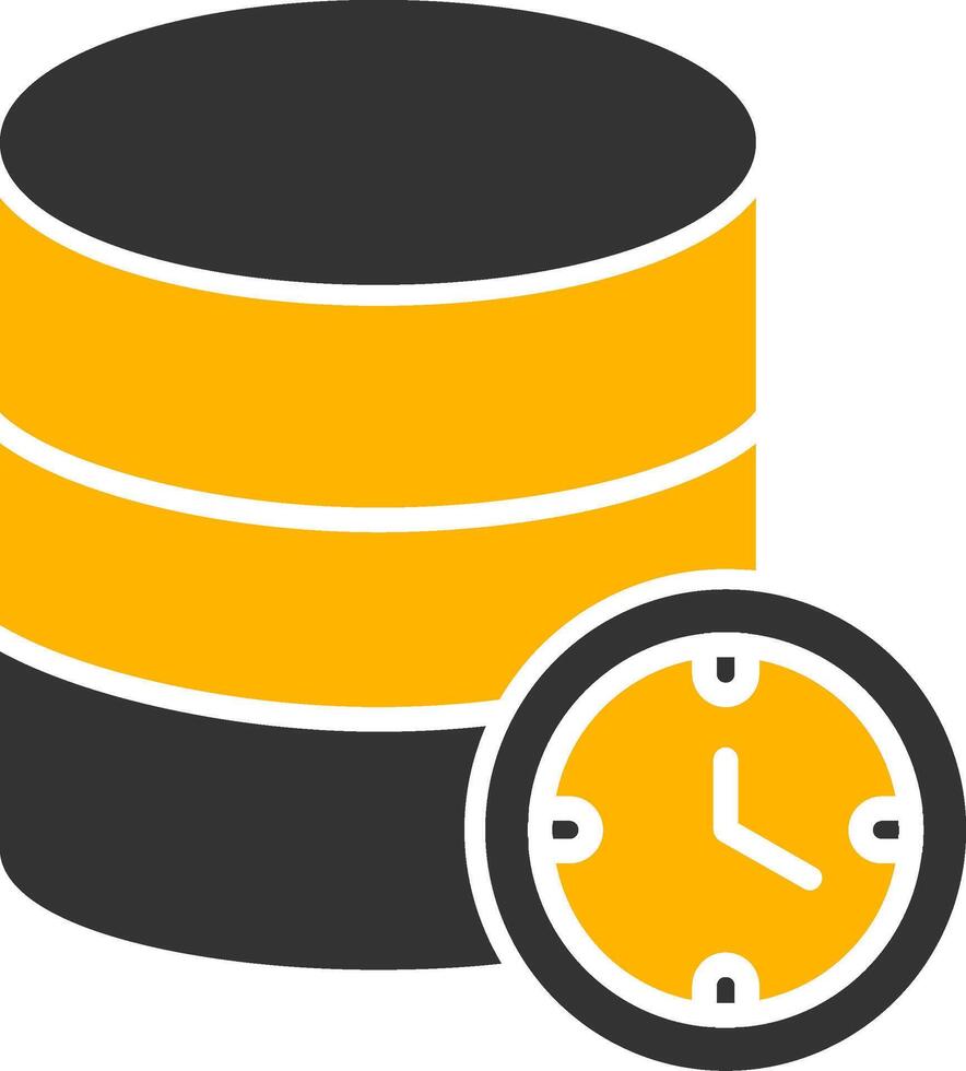 Connection Timeout Error Glyph Two Color vector