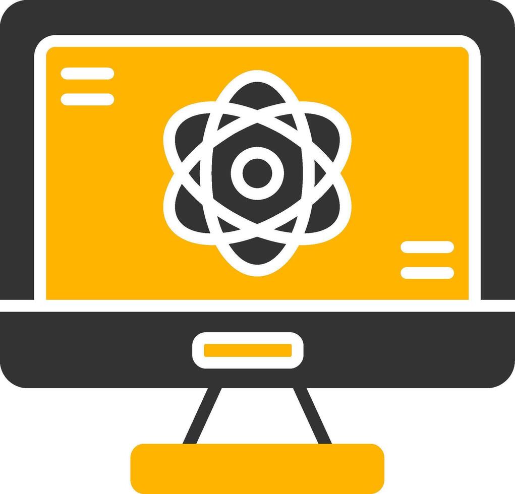 reaccionar marco de referencia ui componente glifo dos color vector