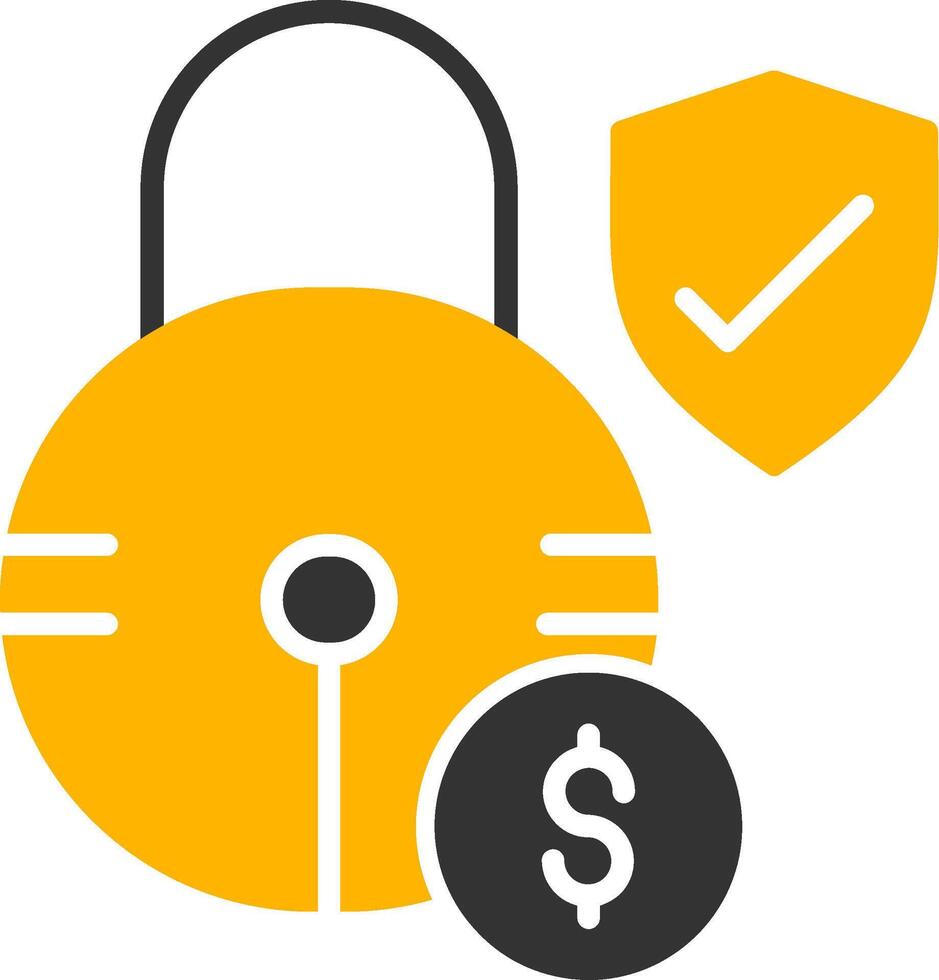 Predefined Fixed Price Project Glyph Two Color vector