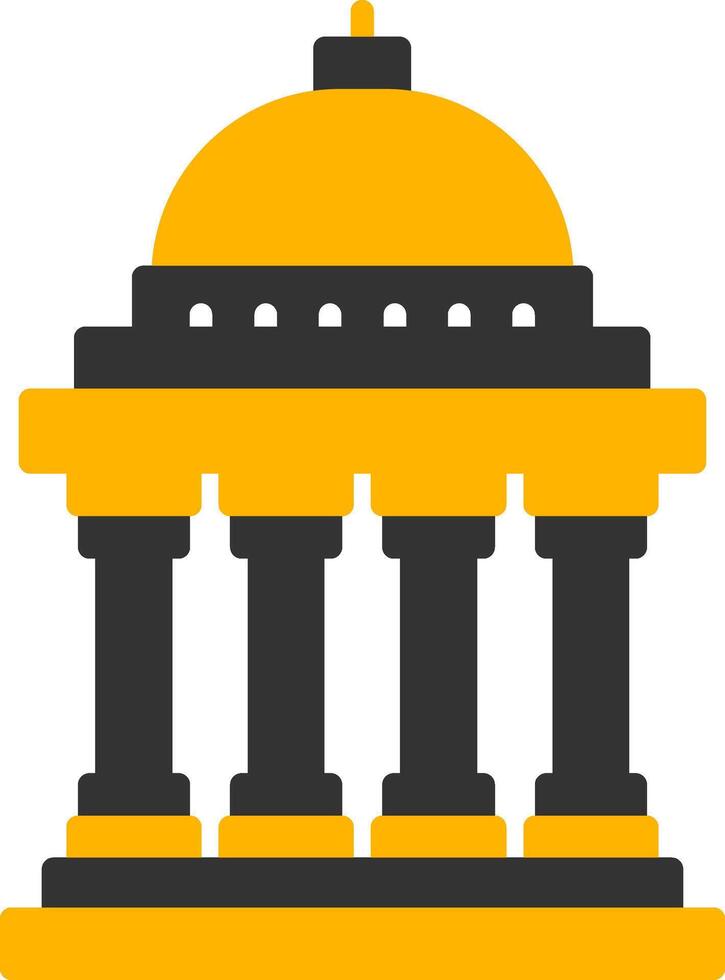 Political Instability Impact Assessment Glyph Two Color vector